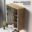 Wood-effect mirror cabinet – image 6