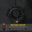 Built-in fan for inflating the display