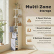 Slim white and grey bathroom cabinet – image 5