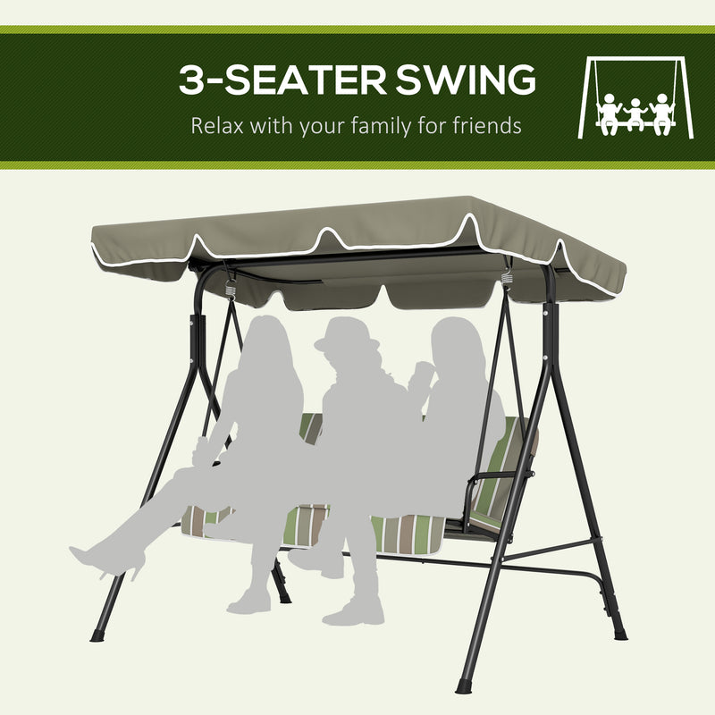 Green & grey swing seat – image 6