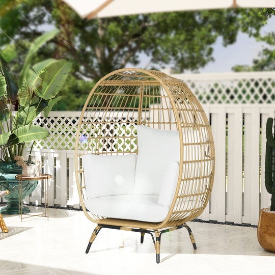 Standing rattan egg chair – image 2