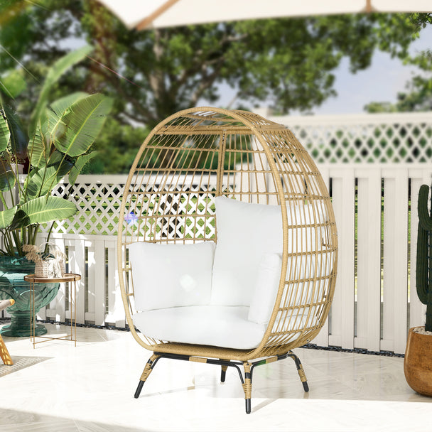 Standing rattan egg chair – image 2