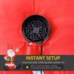 Built-in fan for inflating the display