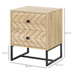 Zig-zag bedside table – image 3