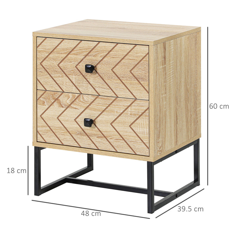 Zig-zag bedside table – image 3