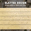 Slatted composite garden coffee table brown – image 5