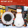 Built-in fan used to inflate the Christmas display