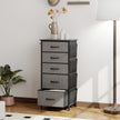 5-drawer fabric chest with side pockets – image 2