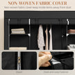 150 cm black fabric wardrobe – image 5