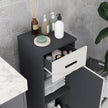 Slim grey bathroom cabinet – image 8