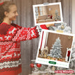 5ft snow-flocked Christmas tree – image 7