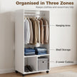 60 cm white open wardrobe – image 4