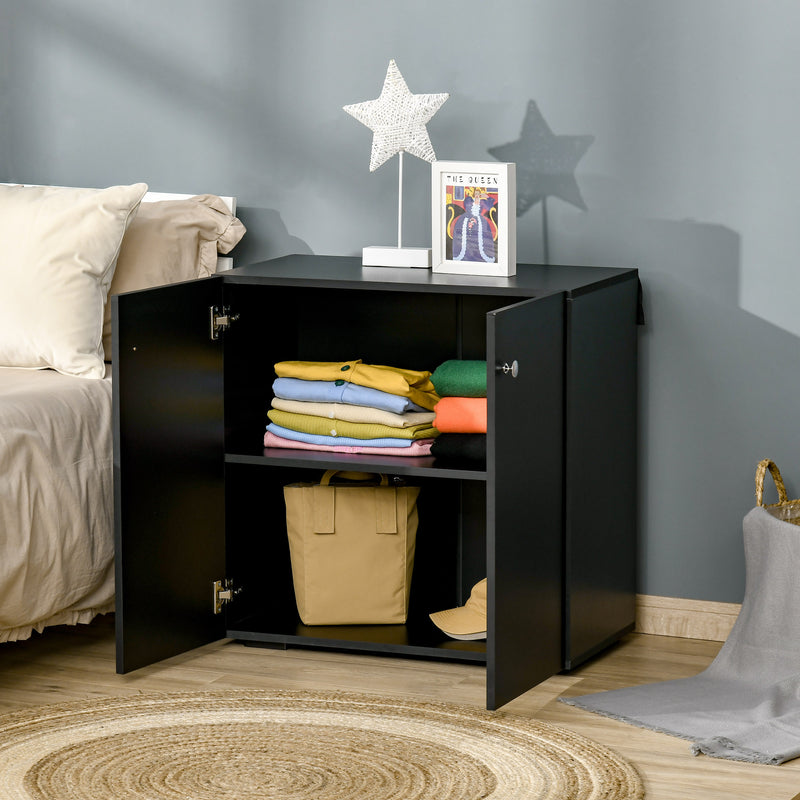 Black low storage cabinet – image 7