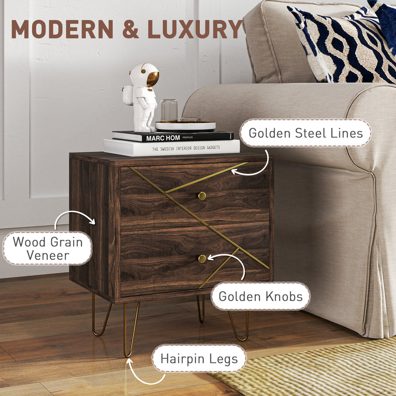 Hairpin leg bedside tables – image 6