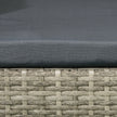 2-seater rattan bench with table – image 8