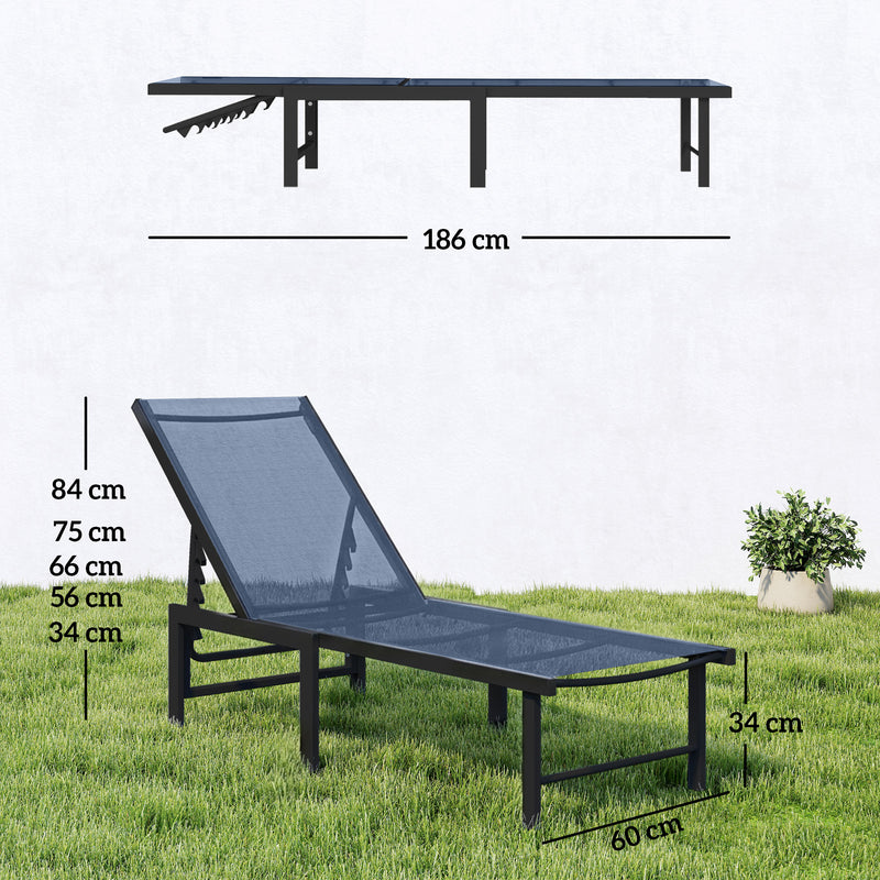Reclining sun lounger – image 3