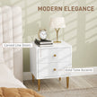 White & gold bedside table – image 4