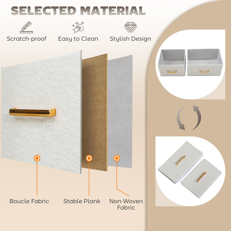 Boucle 9-drawer chest – image 6