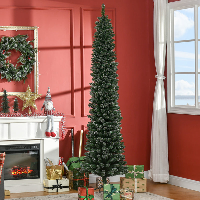 7.5ft snow-dipped pencil Christmas tree – image 8