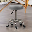 Grey round rolling stool – image 10