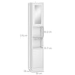Tall bathroom cabinet with mirror – image 3