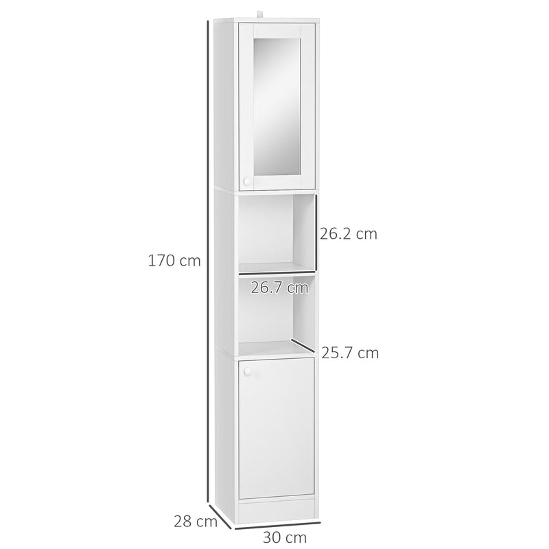 Tall bathroom cabinet with mirror – image 3