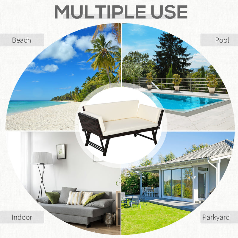 2-in-1 rattan sofa daybed – image 7