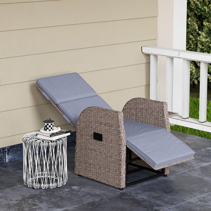 Reclining rattan armchair – image 10