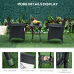 3-piece rattan bistro set – image 6