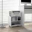White mobile printer cabinet – image 2