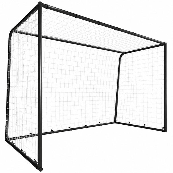 SPORTNOW Football Goal, 10 x 6.5ft Football Net with Ground Stakes and Metal Frame, Training Equipment for Indoor