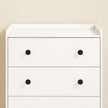 HOMCOM 4 Drawer Chest of Drawers, Modern Dresser for Bedroom, Storage Cabinet for Living Room Entryway, White Wood – view 8