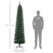 7.5ft snow-dipped pencil Christmas tree – image 3