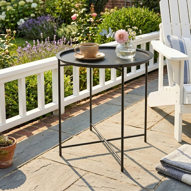 Tray-top garden side table – image 2