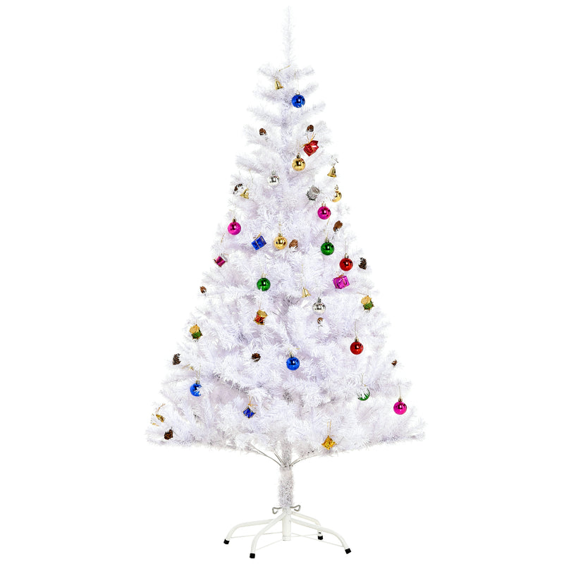 5ft white Christmas tree with decorations – image 10