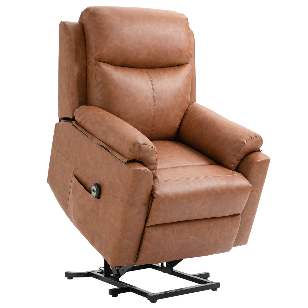 160° Electric Riser Recliner with 70° Lift – Brown