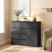 HOMCOM Modern Chest Of Drawers, 5 Drawer Dresser with Adjustable Shelf, Soft-Close Door, Black – view 10