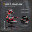 Racing gaming chair with footrest – image 4