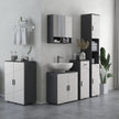 Grey bathroom mirror cabinet – image 2