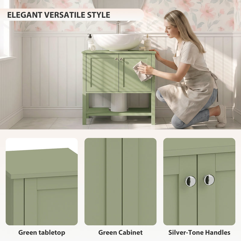 Green under sink cabinet – image 6