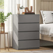 HOMCOM Chest of Drawers, 4-Drawer Storage Cabinets, Modern Dresser, Storage Drawer Unit for Bedroom – view 7