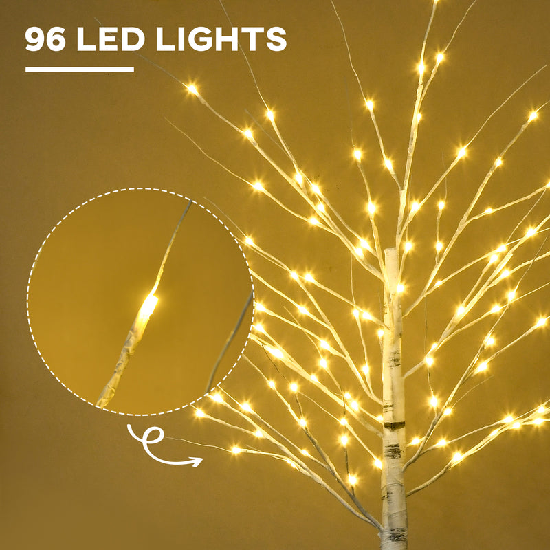 Close-up of warm white LED lights