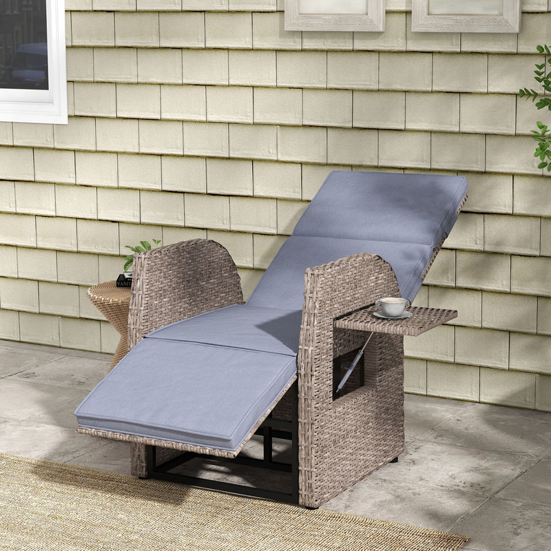 Reclining rattan armchair – image 8