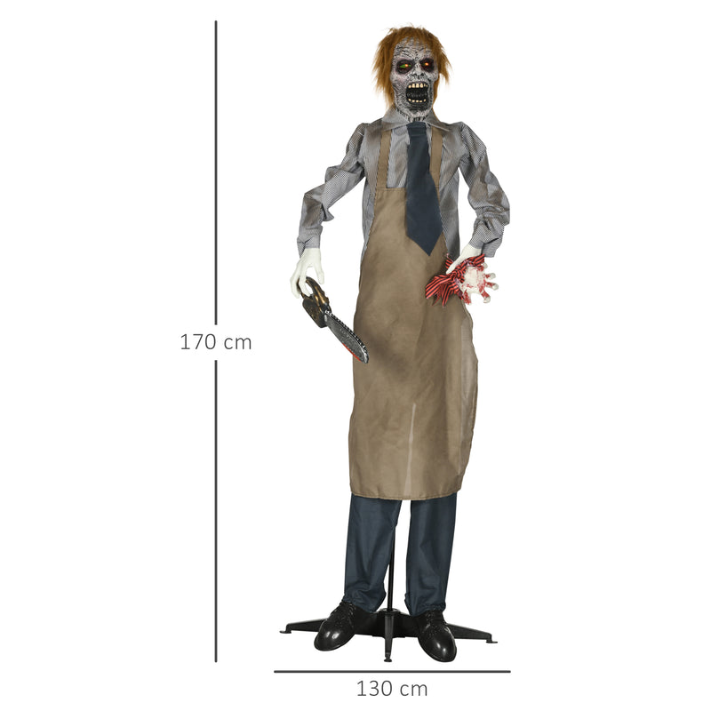 170cm Animated Chainsaw Killer with Glowing Eyes & Sound – image 3 of 9
