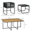 10-seater rattan cube dining set – image 3