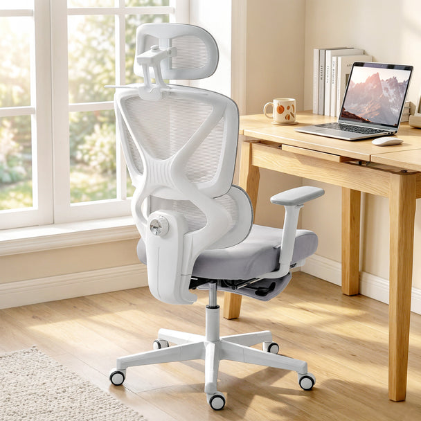 HOMCOM Ergonomic and Adjustable Office Chair - Grey – view 2