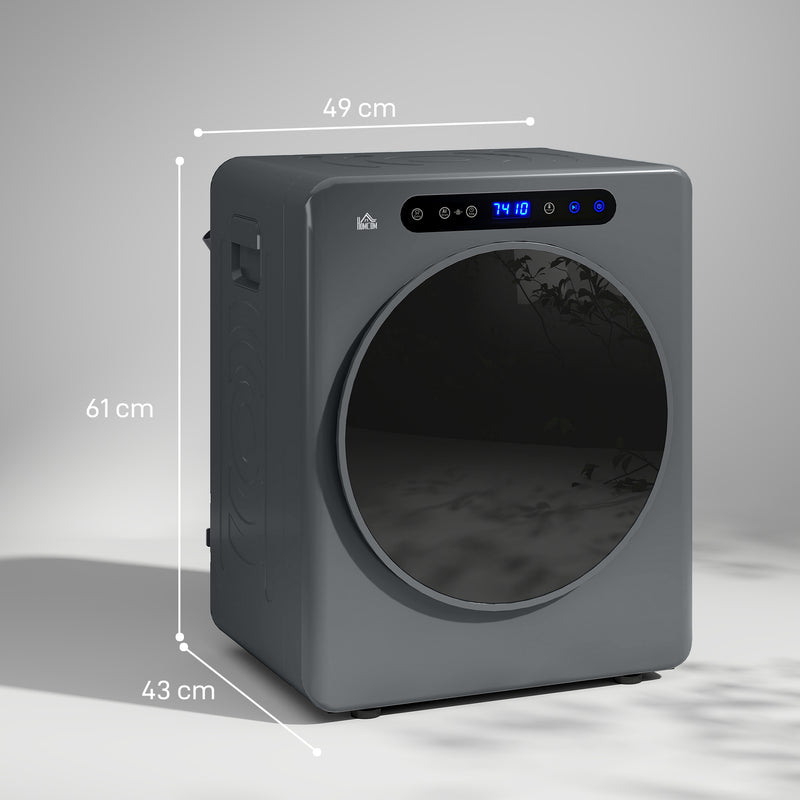 4 kg compact tumble dryer in grey – image 3