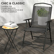 Mosaic folding garden side table yellow – image 4