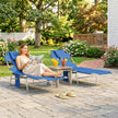 Sun loungers with reading hole – image 2