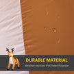 Close-up of the inflatable fabric and design